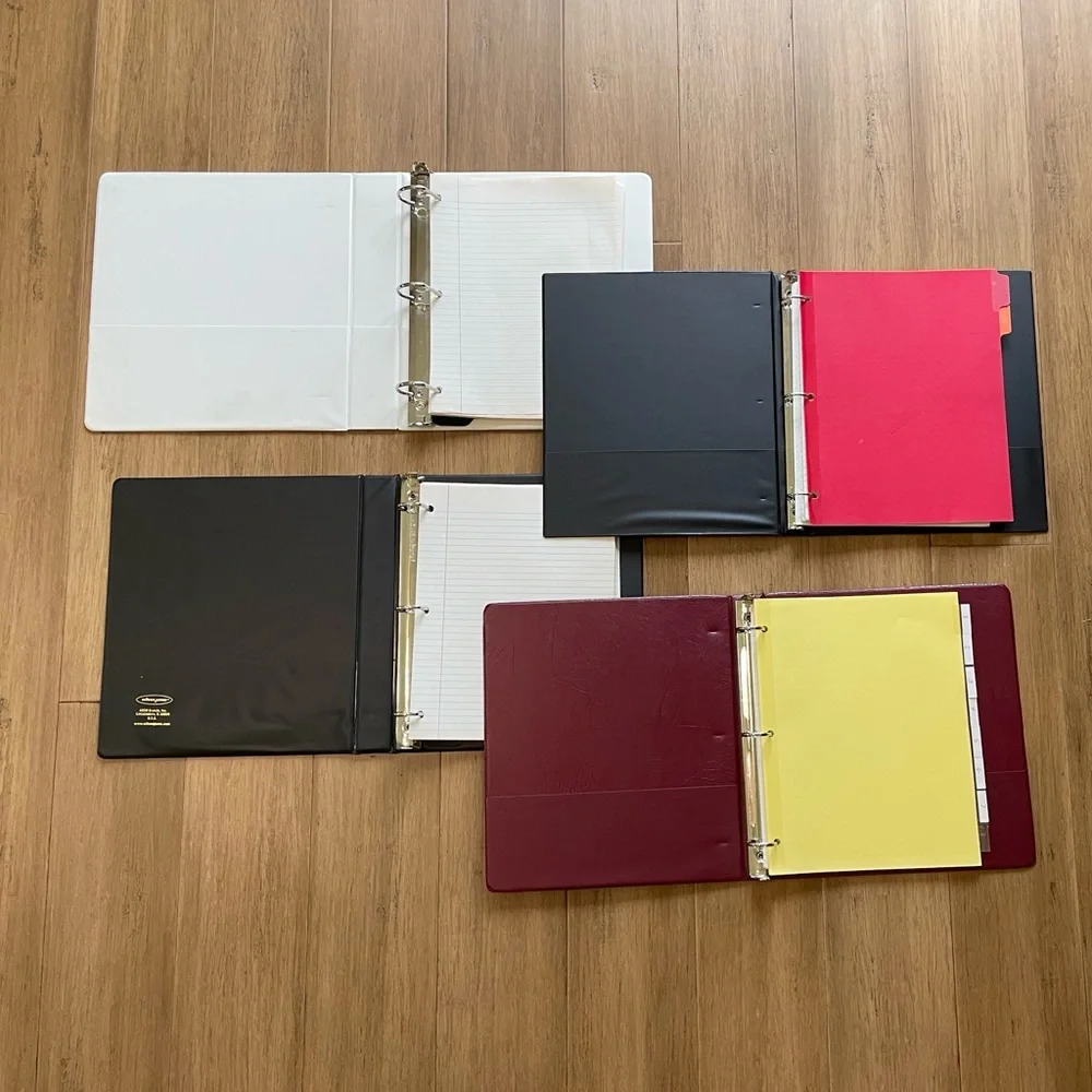 Bundle of back to school binders